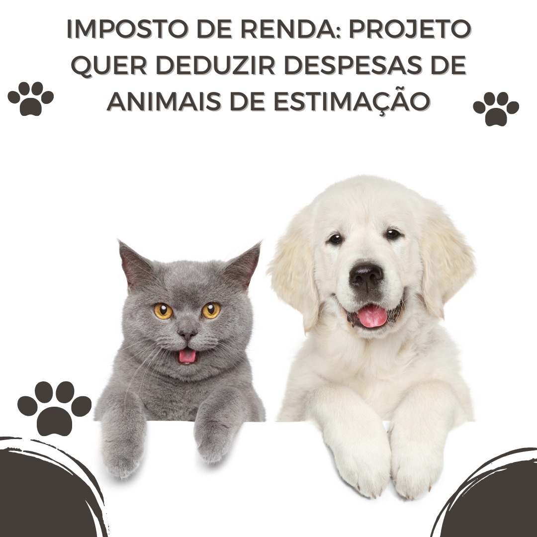 Imposto de Renda: projeto quer deduzir despesas de animais de estimação